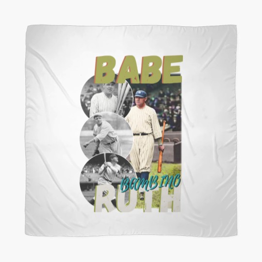 Discover Babe Ruth Baseball Scarves, 90s Vintage Bootleg Rap Scarves, HipHop Scarves