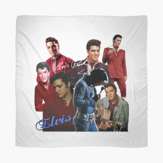 Discover Inspired Elvis Presley Graphic Signature T- Scarves Gift For Fan
