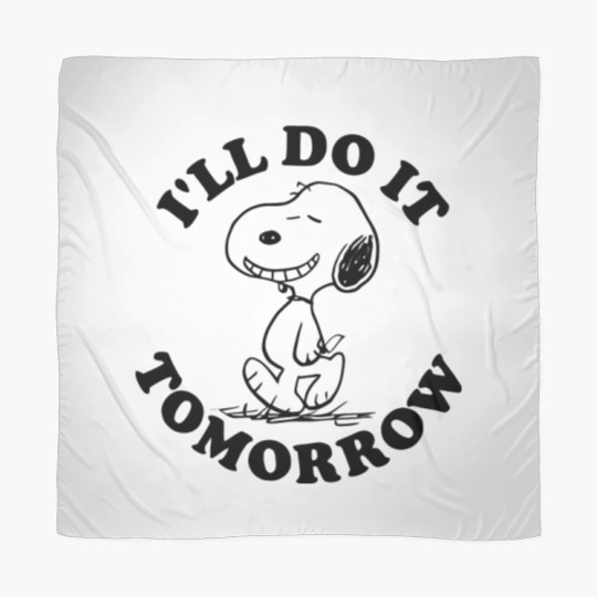 Discover Snoopy I'll Do It Tomorrow Scarves