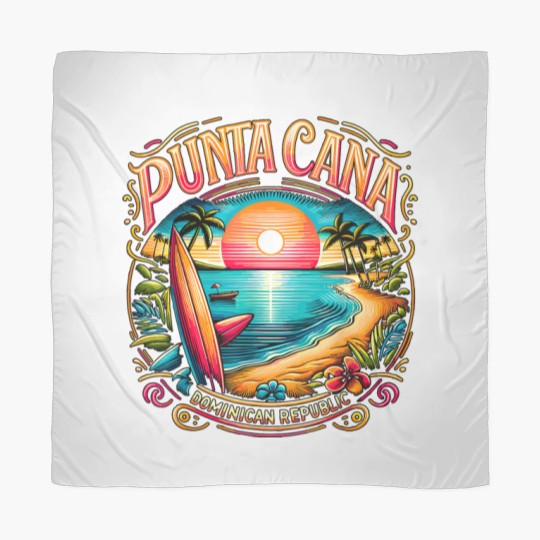 Discover Punta Cana Dominican Republic Vacation Beach Scarves