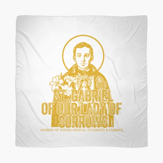 Discover catholicism gold st gabriel of our lady of sorrows saint Scarves