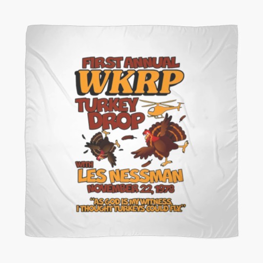 Discover Thanksgiving 1st Annual WKRP Turkey Drop Scarves