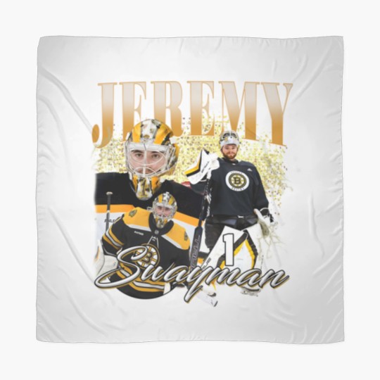 Discover Jeremy Swayman Scarves Ice Hockey American Professional Hockey Championship Sport Merch Vintage Scarves