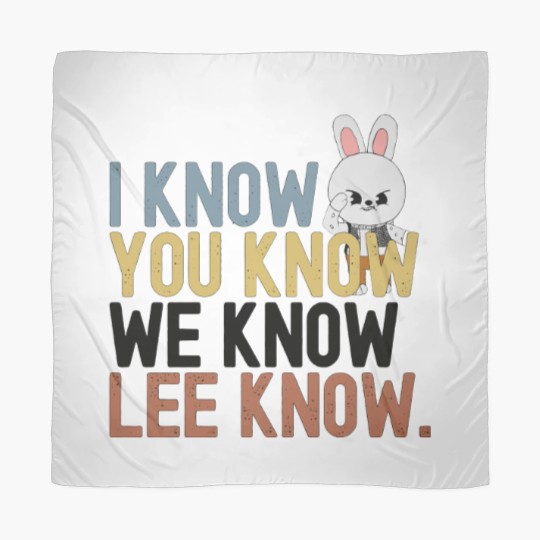 Discover Lee Know Stray Kids Funny Scarf