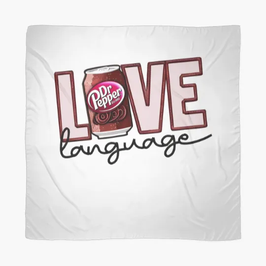 Discover Dr. Pepper Scarves, Love Language Dr Pepper, Beverage Scarves