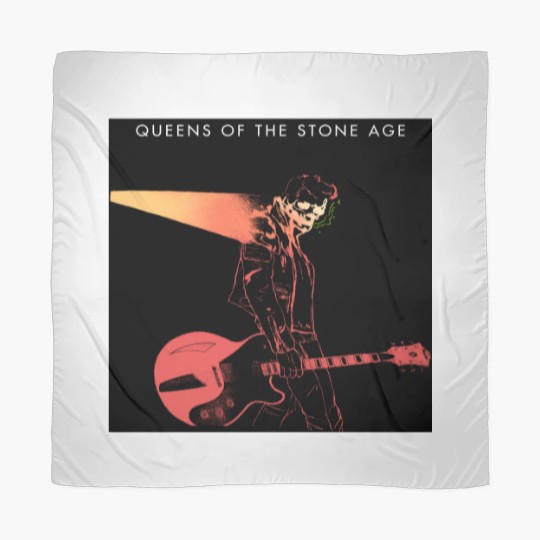Discover Queens Of The Stone Age Skeleton Guitar Player Scarves, Queens Of the Stone Age Scarves