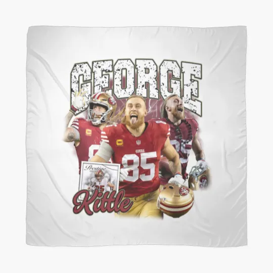 Discover Vintage 90s Graphic Style George Kittle Scarves, San Francisco Football