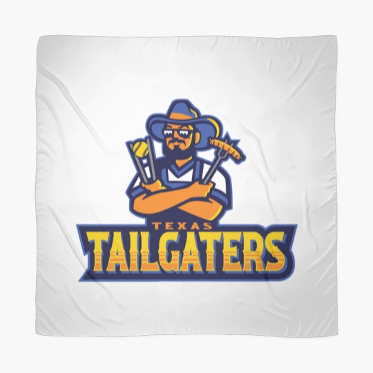 Discover Texas Tailgaters With Bbq And Sports Theme For Game Day Enthusiasts Scarves