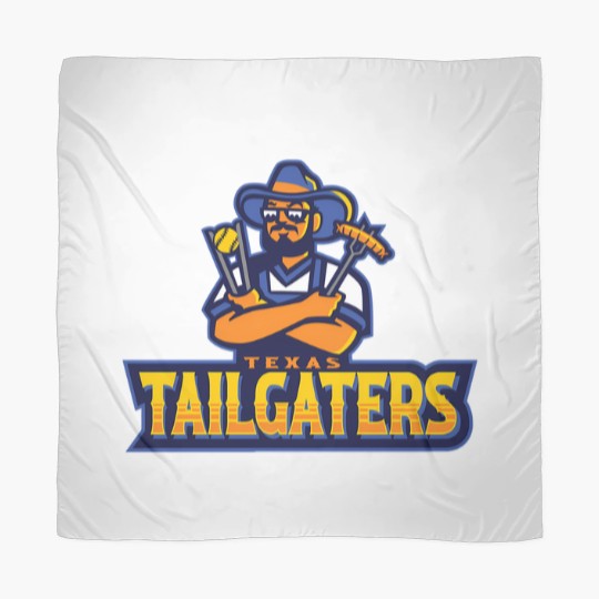 Discover Texas Tailgaters With Bbq And Sports Theme For Game Day Enthusiasts Scarves