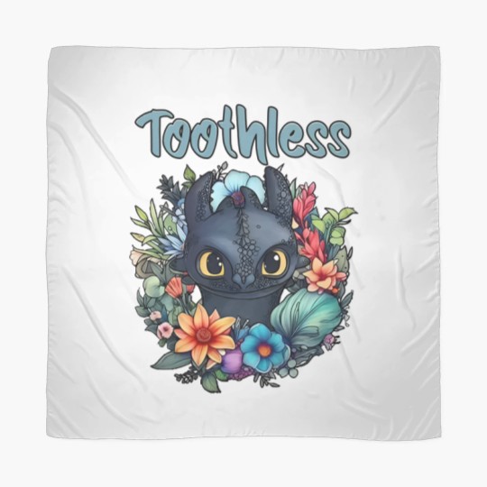Discover Disneyyy How To Train Your Dragon Toothless Floral Scarves, Disneyyy Scarves