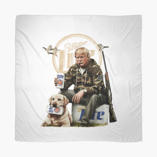 Discover trump hunting miller lite beer Scarves