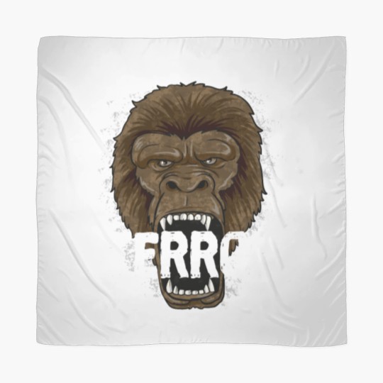 Discover Monkey Terror - Gorilla Ape Alpha Leader Zoo Rage Scarves