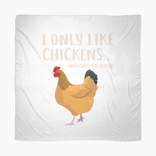 Discover Funny Grilled Smokes Chicken meat Jerking Scarves