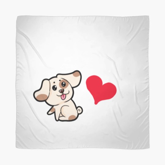 Discover You make my heart bark Dog Doggie Present Heart Scarves
