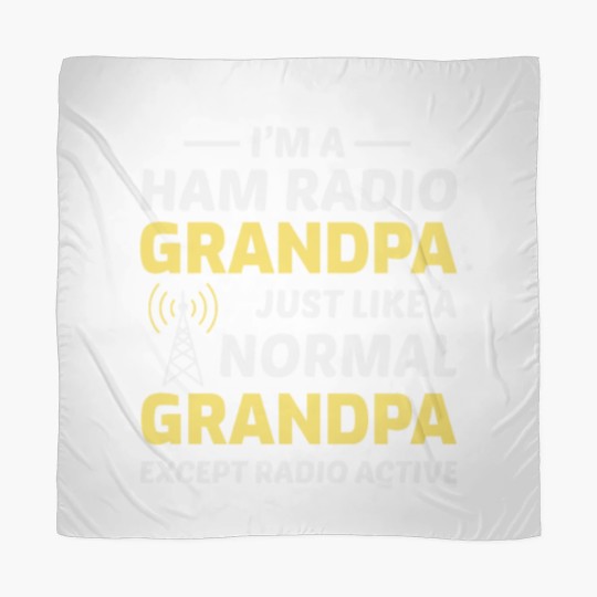 Discover Amateur Ham Radio Grandpa Fathers day Gift Scarves