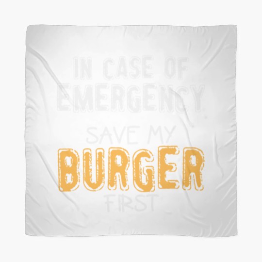 Discover Burger Saying | Eating Fast Food Meat Emergency Scarves