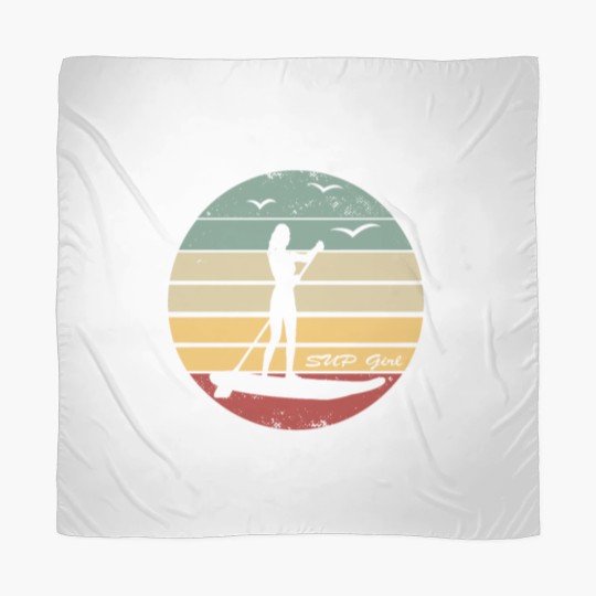 Discover Stand Up Paddle - SUP Girl - My Happy Place Sunset Scarves