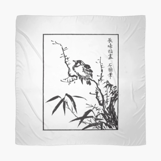 Discover Japanese Bird Art Scarves