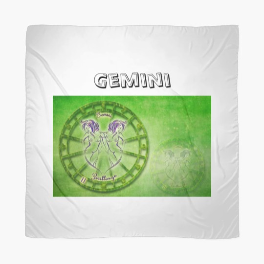 Discover Gemini Zodiac Astrology design Scarves