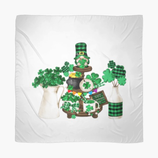 Discover Cute Green Shamrock Decor With Happy St Patricks D Scarves