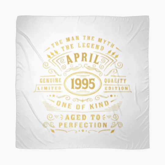Discover Mens Man Myth Legend April 1995 27 Yrs Old 27Th Bi Scarves