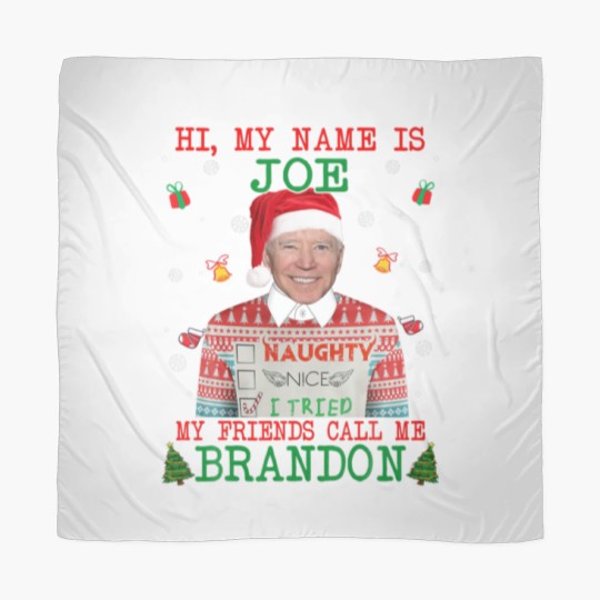 Discover Funny Hi My Name Is Joe My Friends Call Me Brandon Scarves