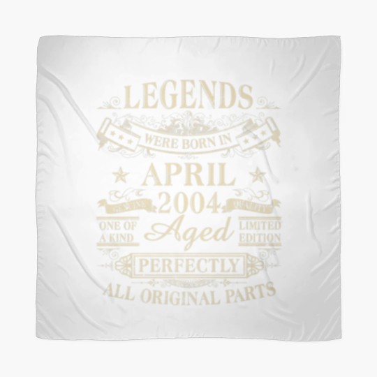 Discover Legends Were Born In April 2004 18Th Birthday Gift Scarves
