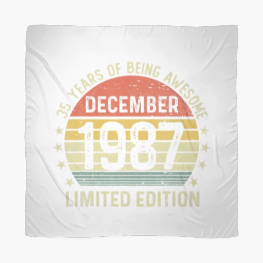 Discover 35 Years Of Being Awesome Funny 35Th Birthday Scarves