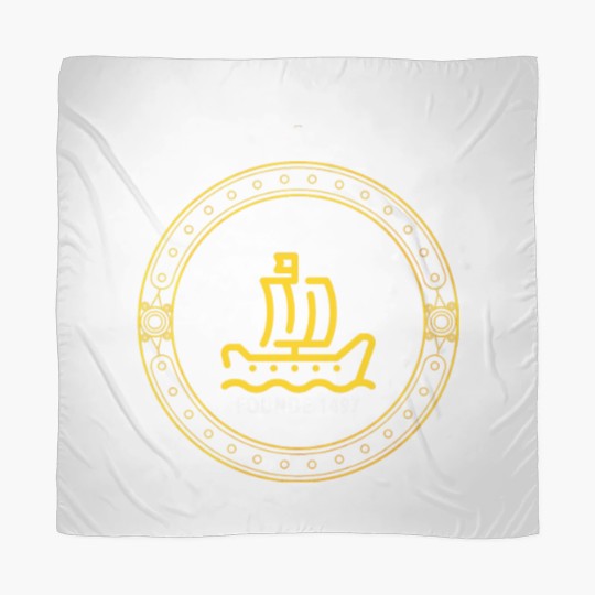 Discover Newfoundland founde 1497 Old Sailing Ship Discover Scarves