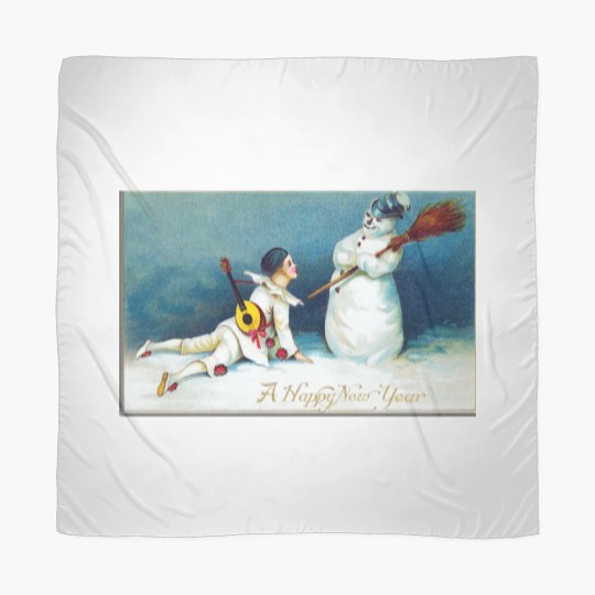 Discover Vintage New Year's Day Boy And Snow Scarves