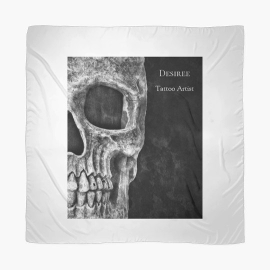 Discover Gothic Skull Head Black And White Tattoo Shop Scarves