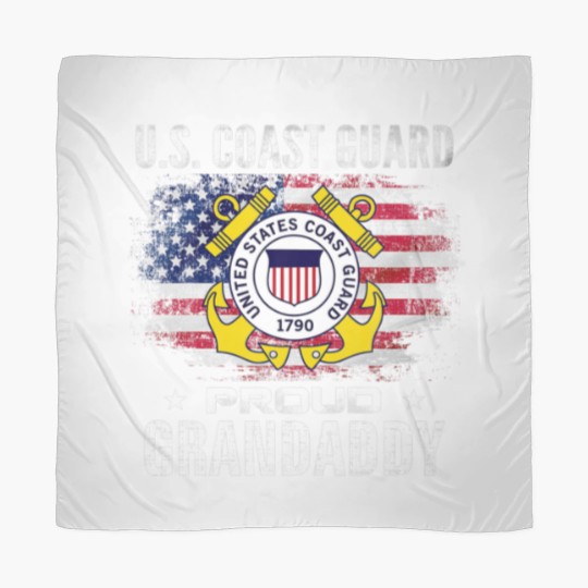 Discover U.S Coast Guard Proud Grandaddy With American Flag Scarves