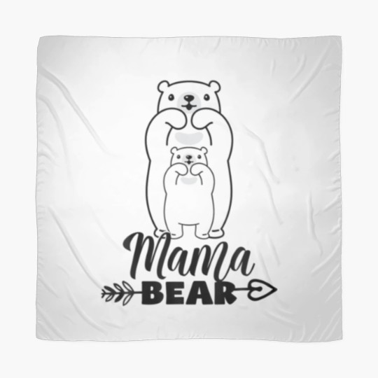 Discover Mama Bear Love Bear Funny Mothers Day Fathers Day Scarves