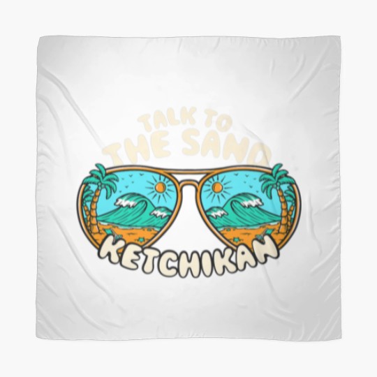Discover Talk To The Sand Ketchikan Summer Alaska Tropical Scarves