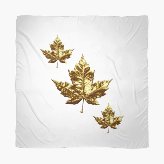 Discover Cool Canada  Gold Maple Leaf Scarves