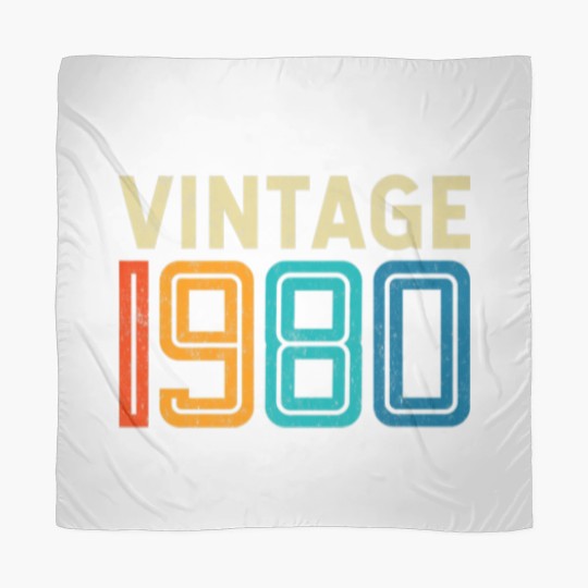 Discover 42Nd Birthday Vintage 1980 - 42 Years Old Men Wome Scarves