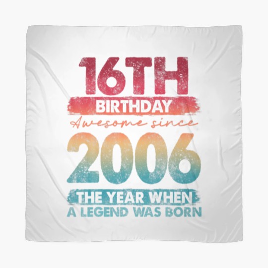 Discover Vintage 2006 Limited Edition 2006 16 Years Old 16T Scarves