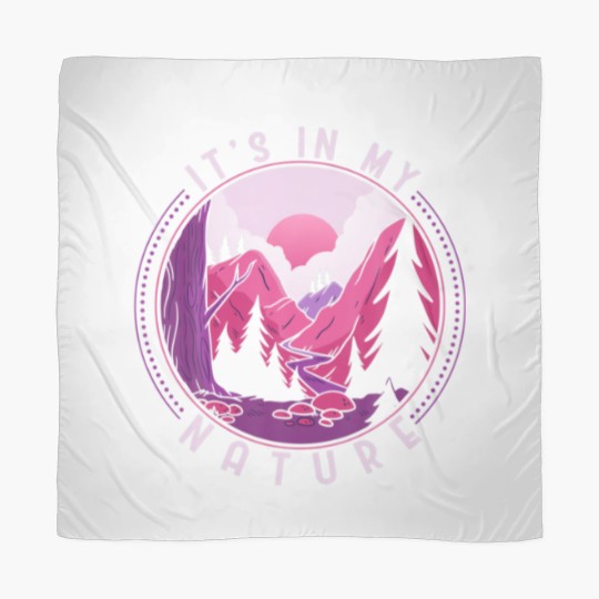 Discover Funny Hiking Mountains Meme Quote Its In My Nature Scarves