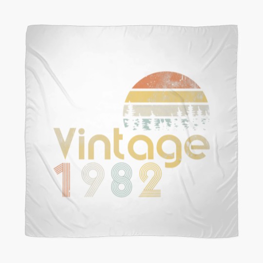 Discover 40Th Birthday Vintage Forest 1982 Scarves