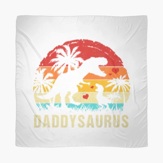 Discover Daddy Dinosaur Funny Kid Daddy Saurus 2022 Scarves