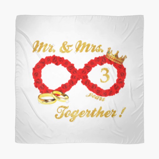 Discover Rose Mr Mrs Infinite Love Together Married Couple Scarves