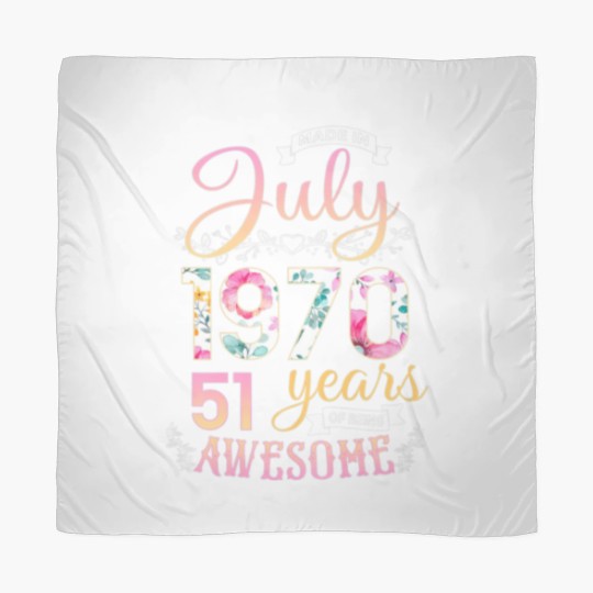 Discover Womens Made In 1970 July Birthday 51 Years Of Bein Scarves
