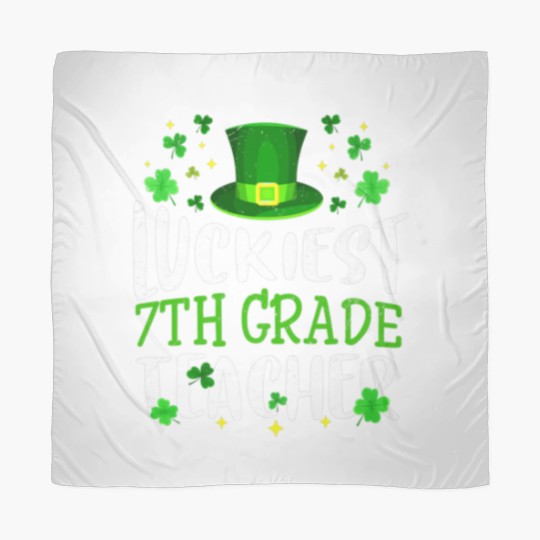 Discover Luckiest 7Th Grade Teacher St Patricks Day Leprech Scarves