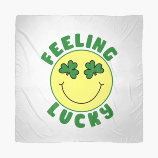 Discover St Patrick's Day I Feel Lucky Leopard Clover Graph Scarves