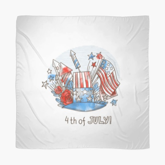 Discover Happy 4th of July Scarves