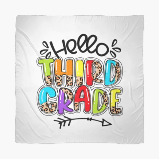 Discover Leopard Hello 3Rd Grade Teacher Life Student Back Scarves