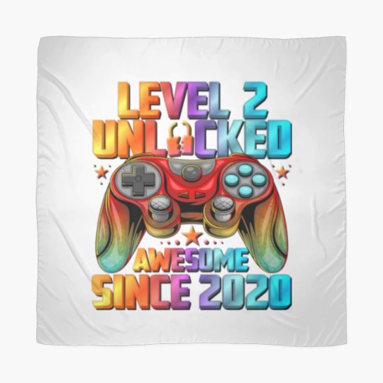 Discover Level 2 Unlocked Awesome Since 2020 2Nd Birthday G Scarves