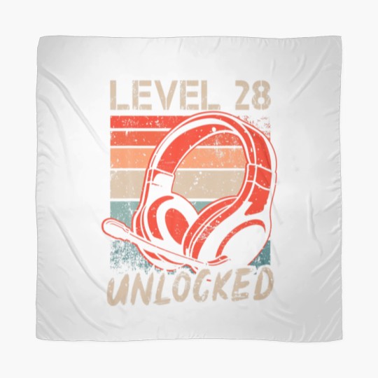 Discover Level 28 Unlocked Video Gamer Lovers 28Th Birthday Scarves