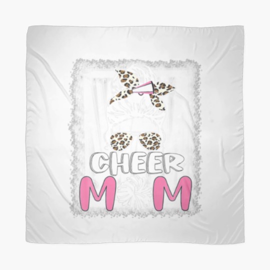 Discover Cute Messy Bun Cheer Mom Funny Leopard Bandana Mot Scarves