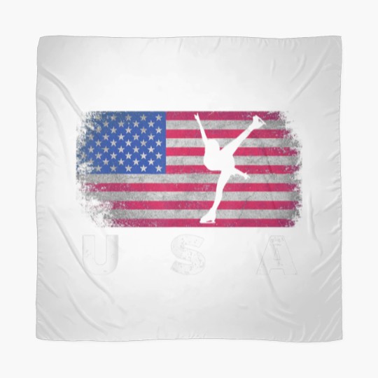 Discover American Flag Figure Skating Cute Us Skaters Scarves